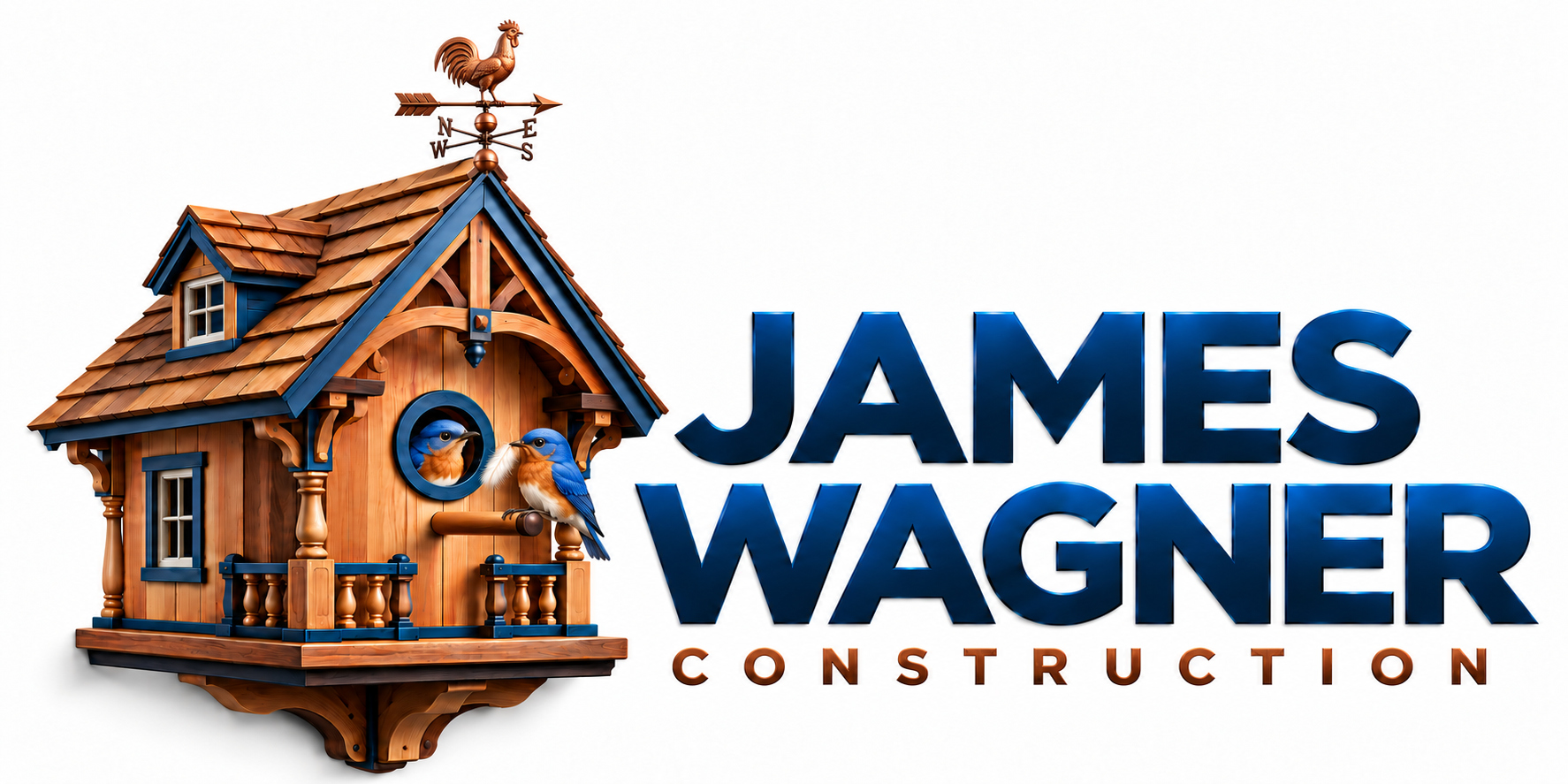 James Wagner Construction birdhouse logo